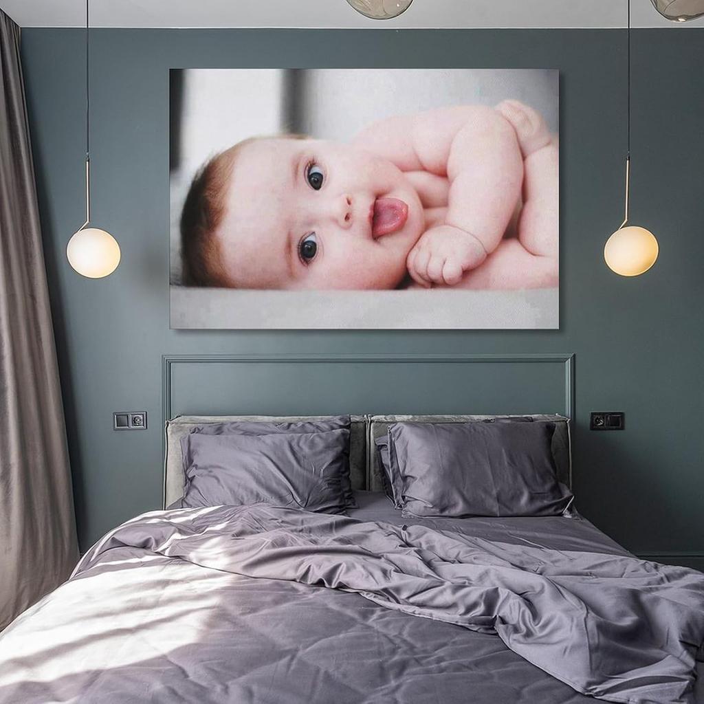 Cute Baby Poster For Pregnant Women Expecting Mothers Wall Art Poster Canvas Wall Art Poster For Room Aesthetic And Decor Canvas Painting Posters And