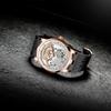 HAOFA Watch Carcel Watch Mechanical Manual Winding 3D Dial Golden Dragon Diamond Watch Waterproof Rubber Strap Luxury Gentleman Gift for Men Men's