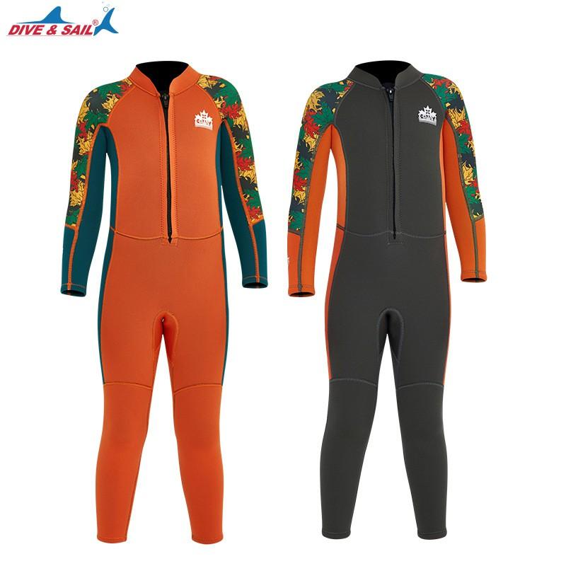 Children's Diving Suit 2.5MM Boys 'swimsuit One-piece Long-sleeved Warm Snorkel Surfing