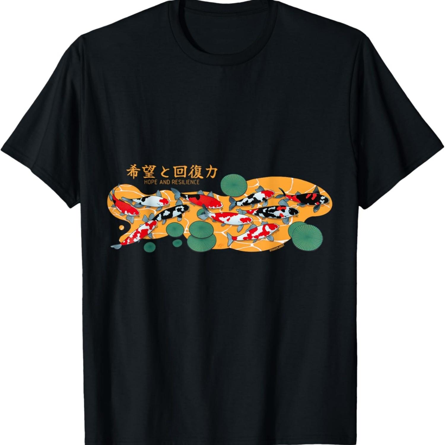 koi fish life clothes in japanese fish koi whisperer graphic T-Shirt(1) S