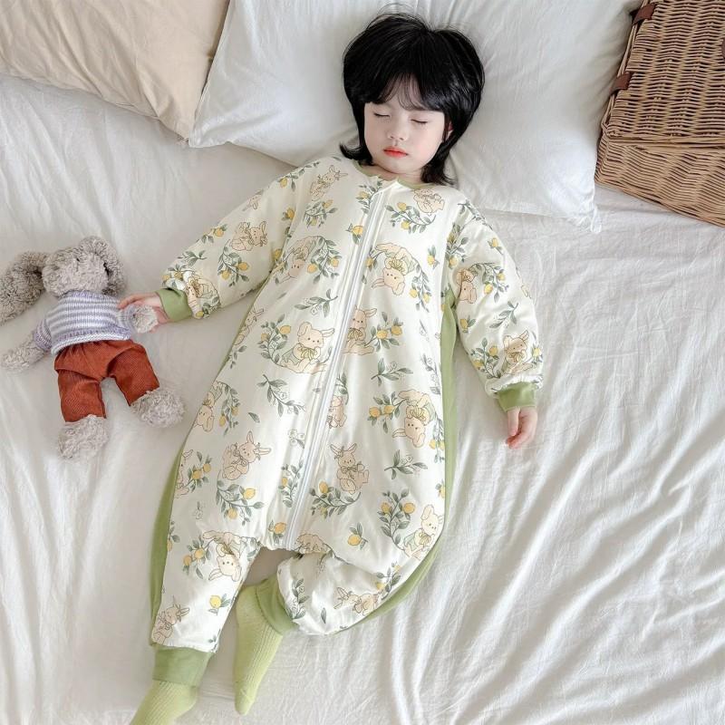 A-Class Cotton-Lined Baby Sleep Sack With Legs Toddlers 1-7 Years Winter Lightweight Sleeping Bag