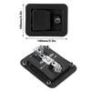 With 2 Keys Panel Lock Black Square Lock Wide Match Equipment Lock  Equipment Cabinet Swap