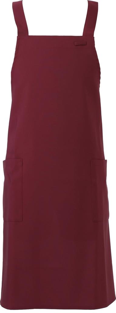 Bib Restaurant M [Seven Uniform] Apron, H-Shaped, GT7013, Unisex, Uniform, Wine,
