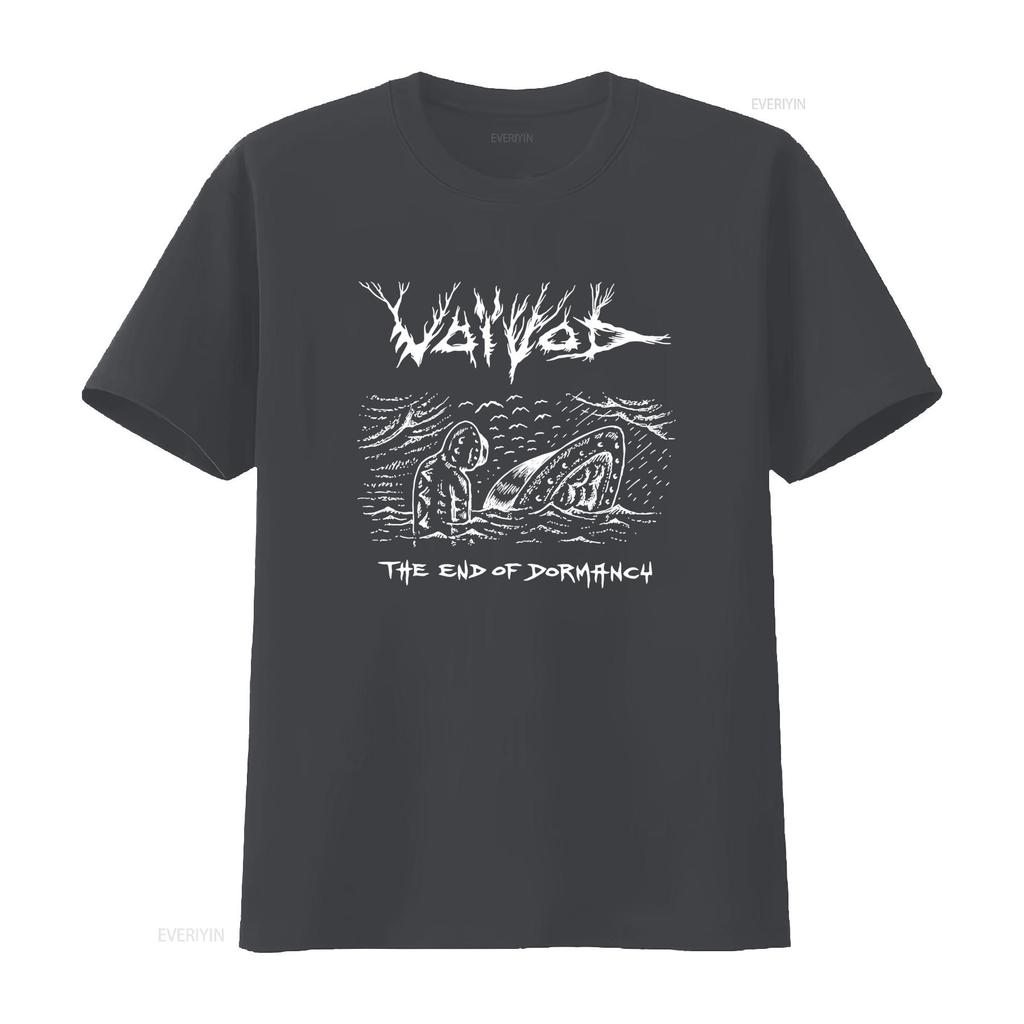VOIVOD THE END OF DORMANCY Print Cotton T Shirt for Men In Blue Sizes S To 5XL Vintage Washed Top For Everyday Wear Breathable