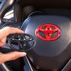 1Pc ABS Steering Wheel Emblem Badge Sticker for Toyota Hilux Prius Avensis Auris Corolla Camry Interior Car Decorate Accessories