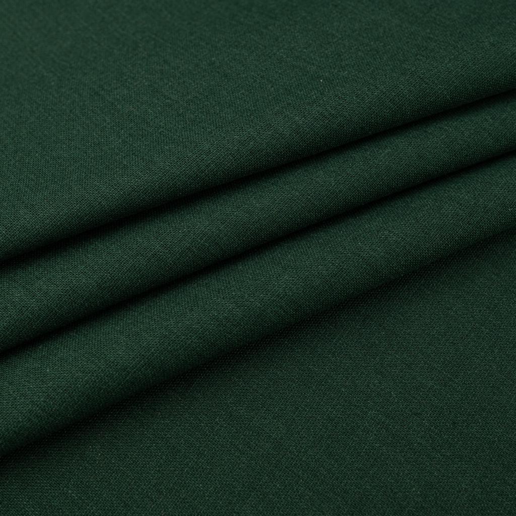 Bottle green linen fabric
