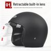 3C Certified AD Electric Motorcycle Helmet, All-Season Half Helmet for Men and Women, Winter-Proof for Scooter Commuting