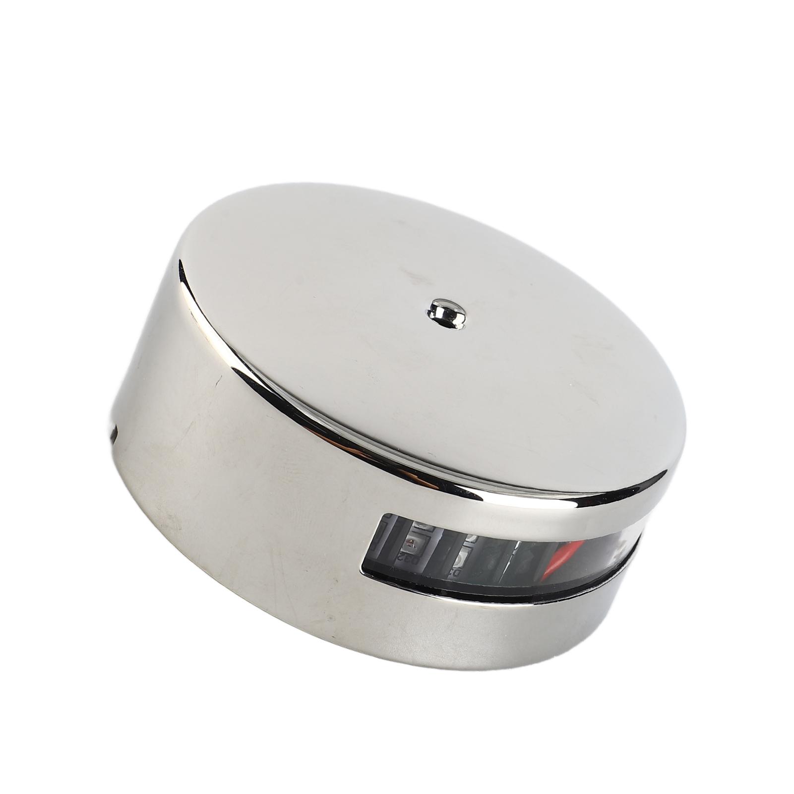 

Двухцветный носовой фонарь для лодки, светодиодные навигационные огни, водонепроницаемые, из нержавеющей стали, красные и зеленые серебряный