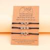 Sun Moon Star Bracelets Handmade Woven Bracelet Jewelry for Best-Friend Family