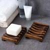 Soap Box Holder High Durability Not Easily Deformed Soap Dish Easy To Clean Bamboo Case Tray Decorative Wooden Soap Drain Holder