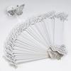 50Pc/Set Butterfly Napkin Rings Laser Cut Foil Paper Disposable Napkin Holder For Wedding Party Banquet Dinner Table Decor