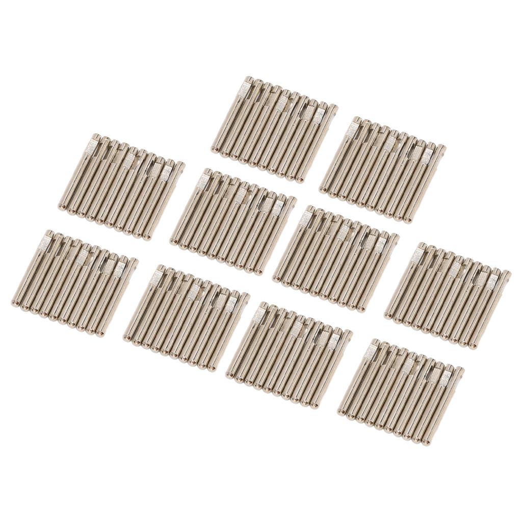 100 KS Elektroda   Kabelový Kontaktní Kolík 2,0 mm Měděný pro Masážní Přístroj Fyzioterapii Topný Drát