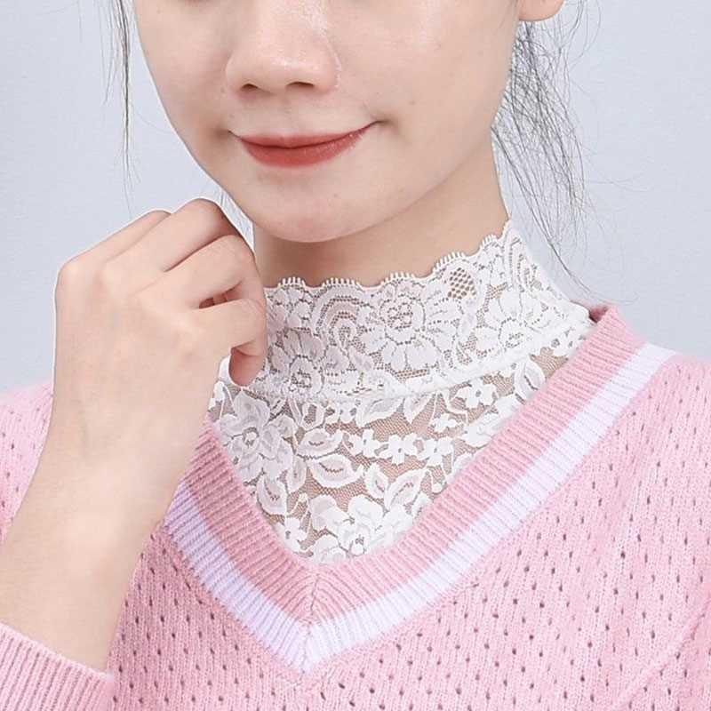 

Универсальный женский танцевальный топ с кружевной отделкой и воротником-стойкой: Ажурный, Красивая отделка, Стиль пуловера