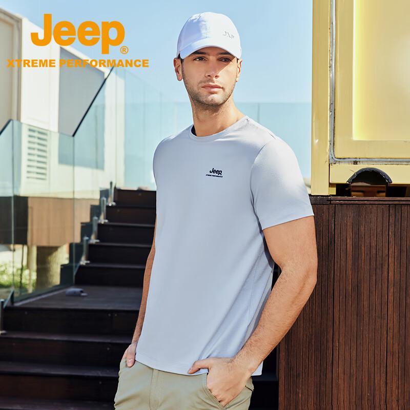 Jeep Men s Quick-Dry Breathable Ice Silk Round Neck T-Shirt M/170