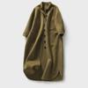 2023 Autumn/Winter Women's Wool Coat: Slim, Medium-Long, Simple Shirt Style