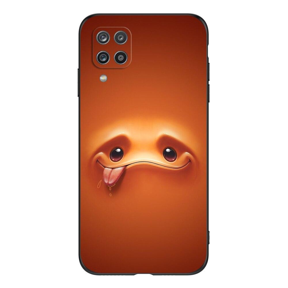 For Samsung A12 M12 Case Phone Cover On Samsung Galaxy SM-A125F M12 M127  Black Tpu Case Cute Funy