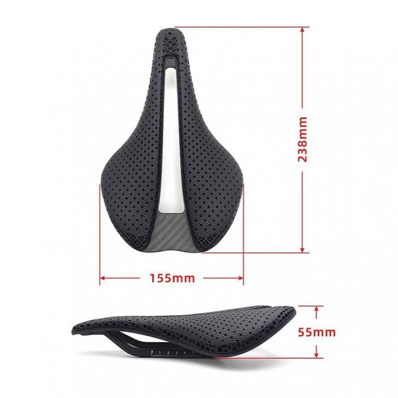 Ultra-Light 3D Printed Carbon Fiber Bicycle Saddle Road Mountain Bikes Hollow Design Comfort Seat