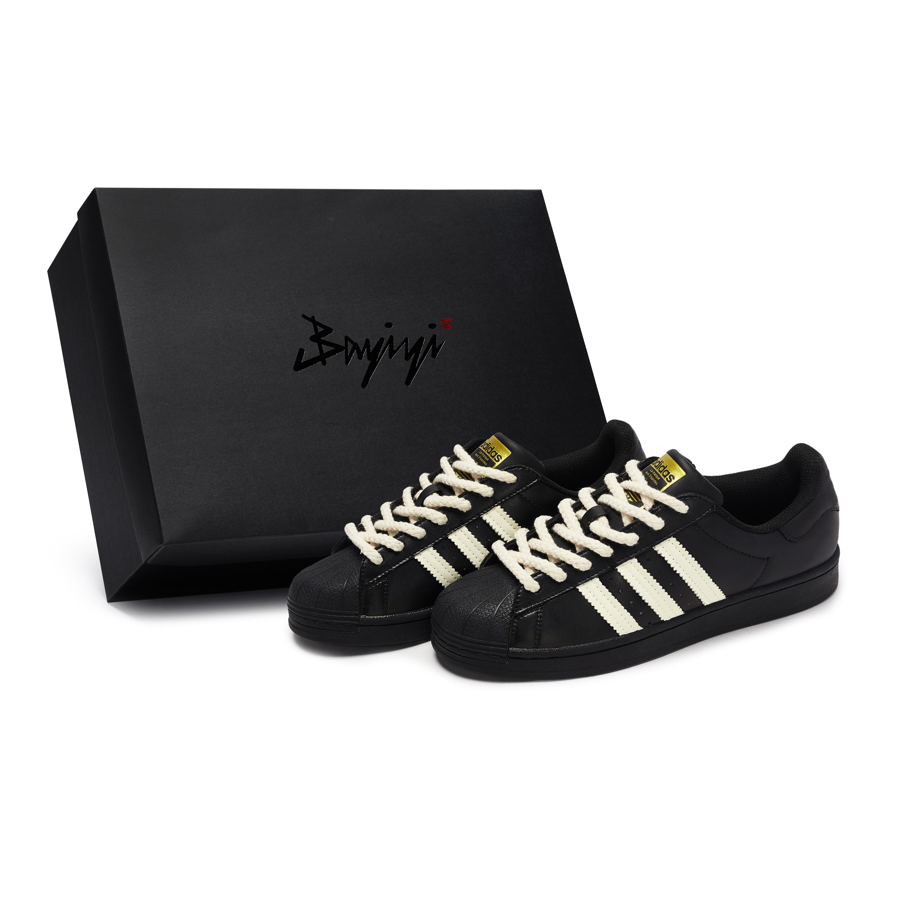 

Adidas Originals SUPERSTAR 811 Manufacturing, Checkerboard, Special Shoe Box Low top Skateboard Shoes Unisex Black EG4959(Team80-S-BOX) 39⅓