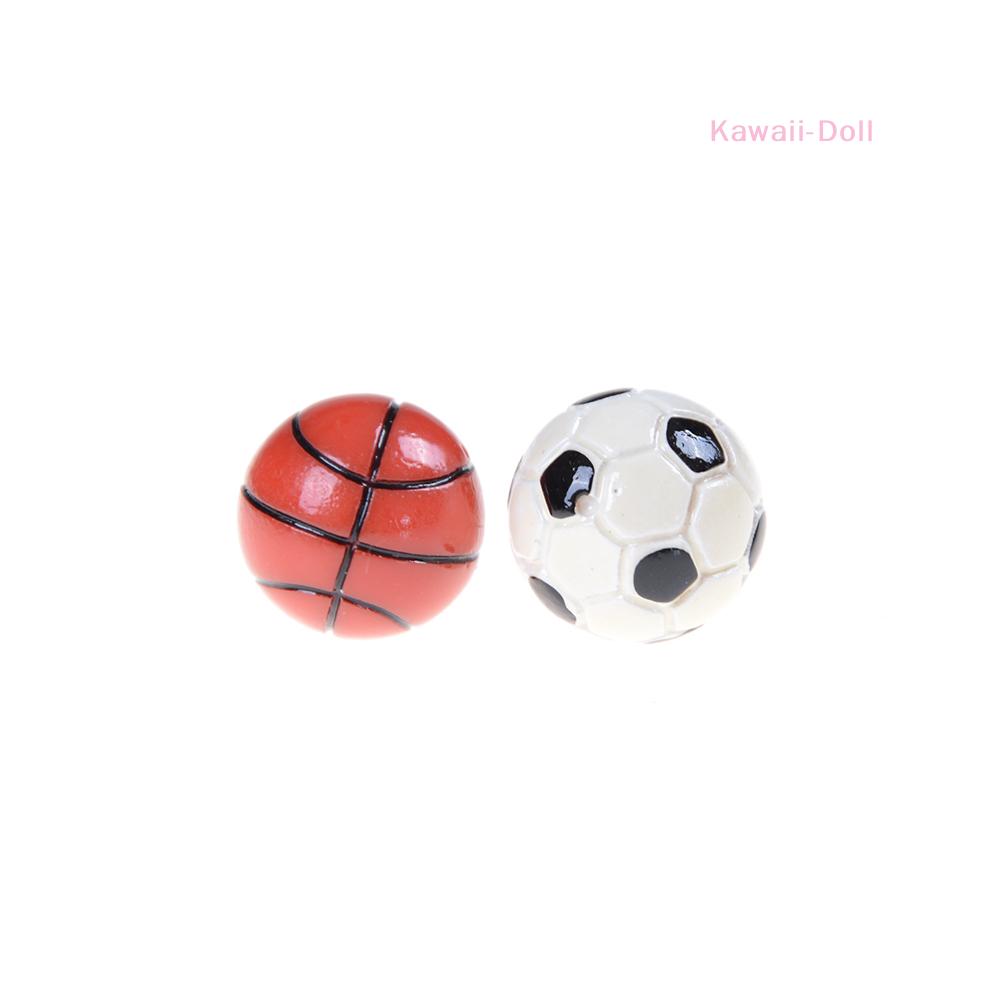 1:6/1:12 Dollhouse Miniature Sports Balls Soccer Football And Basketball Decor