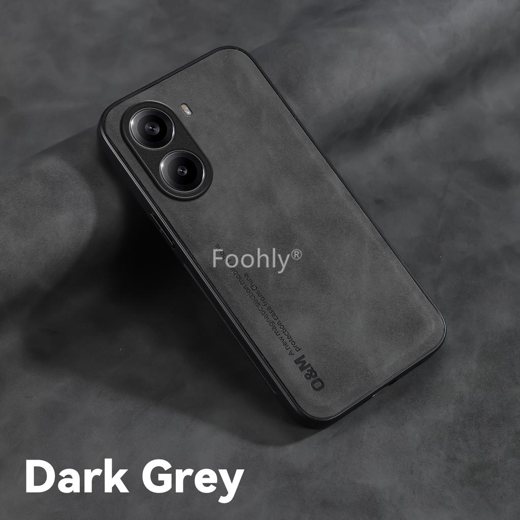 Nubuck Leather Shockproof Magnetic Case for Xiaomi Poco F7 5G Protective Cover Back Shell Coque Funda
