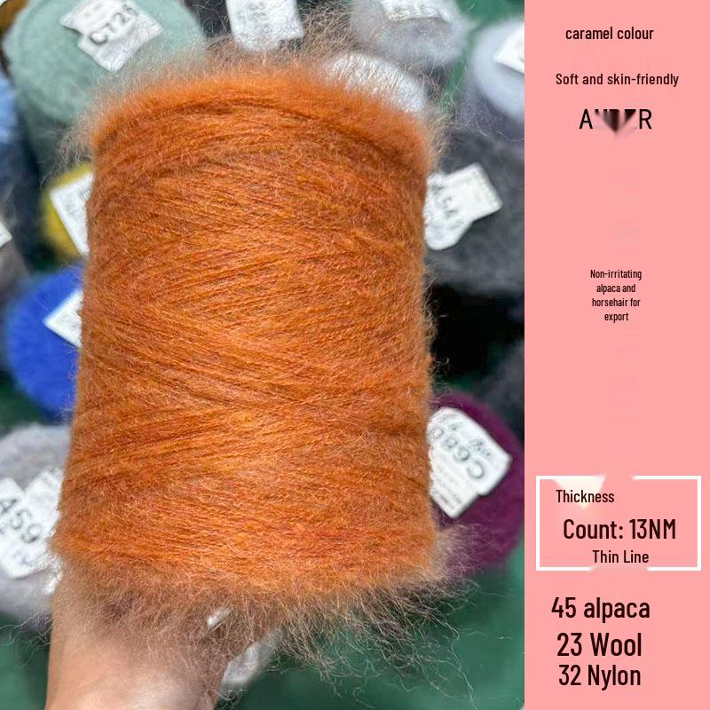 Luxury Soft Long-Haired Alpaca Mohair Yarn