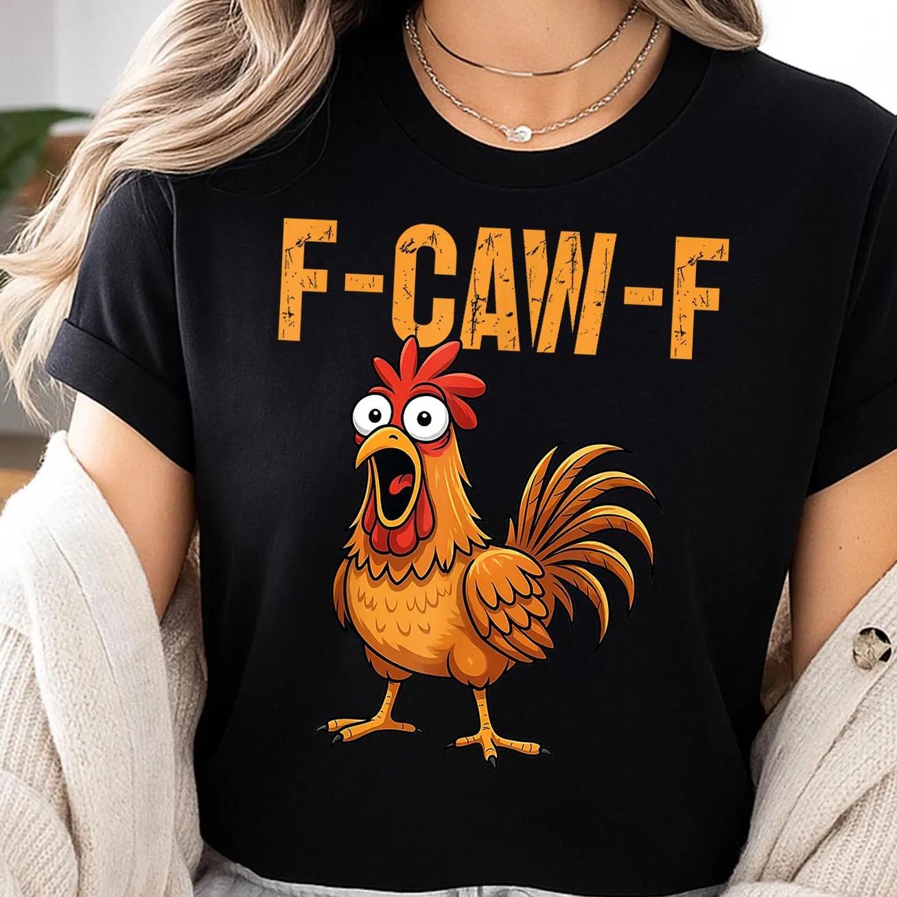 

FCawF Смешная Курица Юмористические FCawF Известные Цитаты Петух Эмодзи Футболка Модная Унисекс и Женская Футболка с Принтом S