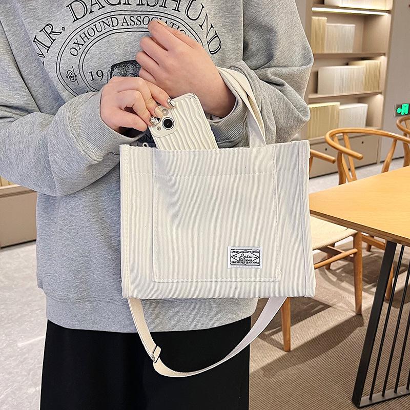 2024 Corduroy Small Square Korean Trendy Handbag Crossbody Shoulder Bag for Women