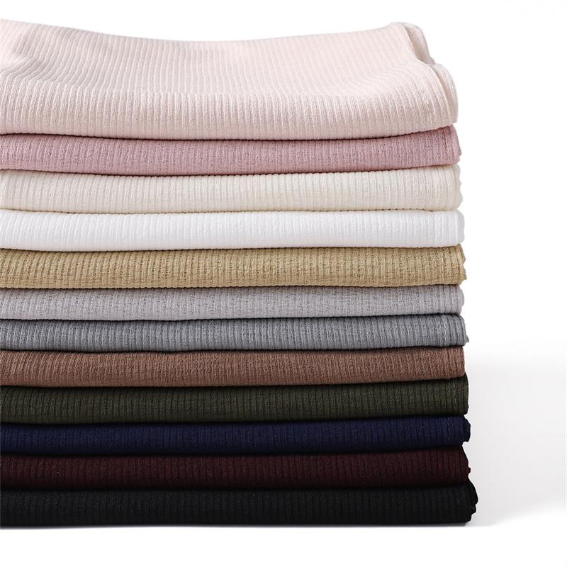 Einfacher Weicher Atmungsaktiver Ramadan Jersey Hijab Schal Wickeltuch Elastische Foulards Schal Arabischer Snood Islamischer Muslimischer Turban Stirnband 170*70cm