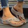 Sommer Damensandalen Orthopädische Flip-Flops Mit Fußgewölbestütze Dicke Sohle Hausschuhe Rutschfest Für Tägliches Tragen Strand