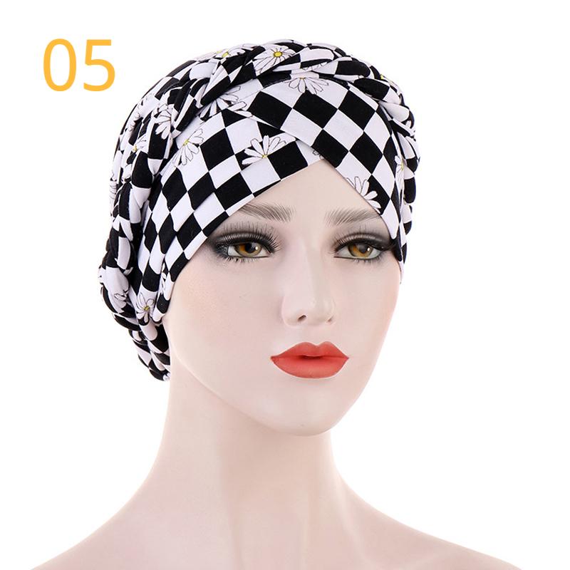 Cotton Print Muslim Turban Scarf for Women Islamic Inner Hijab Caps Arab Wrap Head Scarves Femme Musulman Turbante Mujer KTB