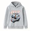 Kids Boys Girls Crew Neck Short Sleeve 100% Cotton T-Shirt, Classic Retro Racing Car 917 Pattern Print Casual Soft Tee for Children Daily Wear Street