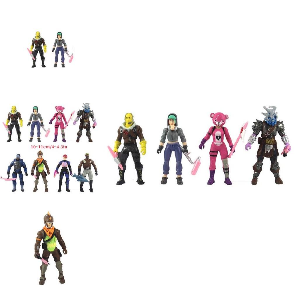 פורטנייט 8 יחידות דמות בובה חמושה מתנה לילדים קישוטי עוגה ליום הולדת חג המולד