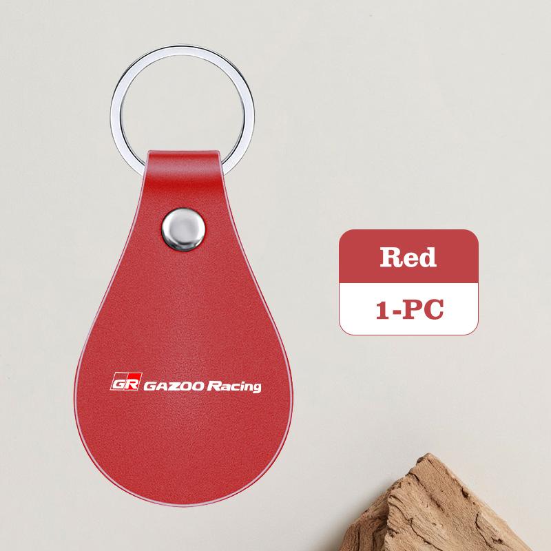 

For Toyota Leather Car Key Chains Keyring Holder Pendant Keychain Crown GR GM Corolla YARIS Auris C-HR Hilux Vios Prius