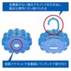 EINEY LED Warning Signal Plastic with for and Nighttime Walks Light, Light, Battery-Operated, Rotating/Flashing, Magnet, Portable, Bicycles,