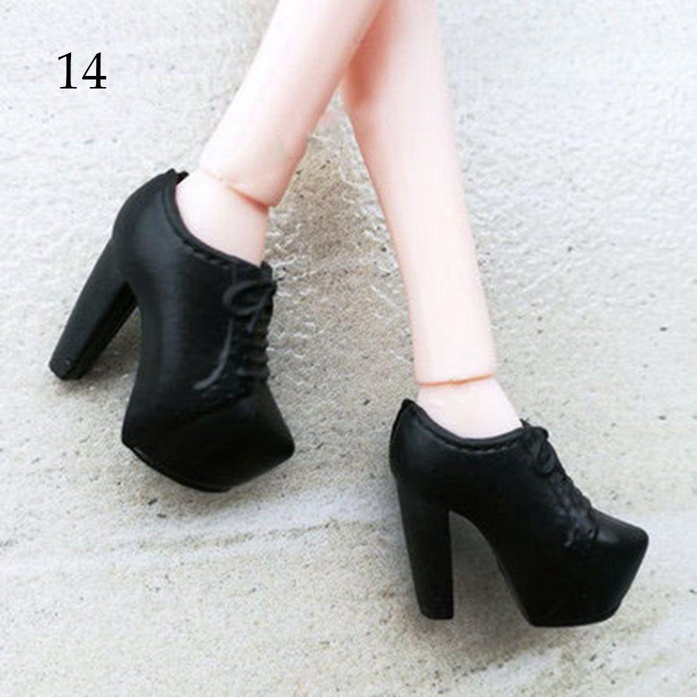 Colorful Foot Length 2.2cm Female Doll Shoes Accessories 1/6 Dolls Boot High Heels Shoes