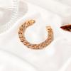 Women Rhinestone Inlaid Cuban Link Chain Bracelet  Jewelry Gift