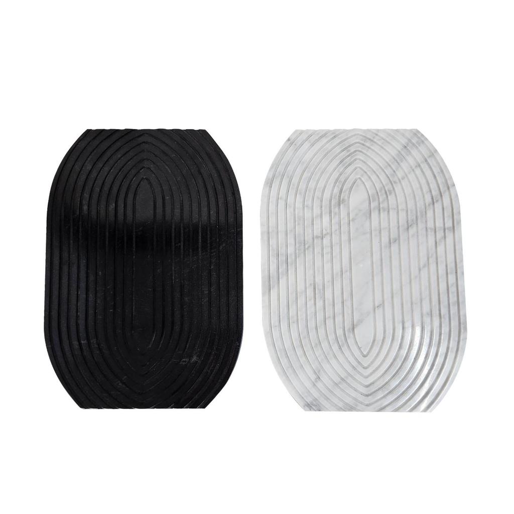 Modern Marble Tray Ornament for Living Room, Bedroom, and Hotel Décor