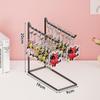 Keychain Jewelry Display Stand - Small Accessories Rack for Earrings, Bracelets, and Necklaces