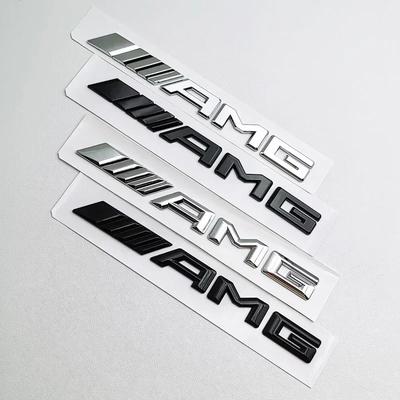 Nuevo Para Mercedes Benz 2025 ABS Negro Logo Emblema AMG Letras Insignia Maletero Coche Para Mercedes Benz W204 W205 W176 W177 W212 W213 AMG