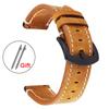 Retro Leather Band 18mm 19mm 20mm 21mm 22mm 24mm Soft Strap Waterproof Bracelet for Seiko Watchband Quick Release Wristband