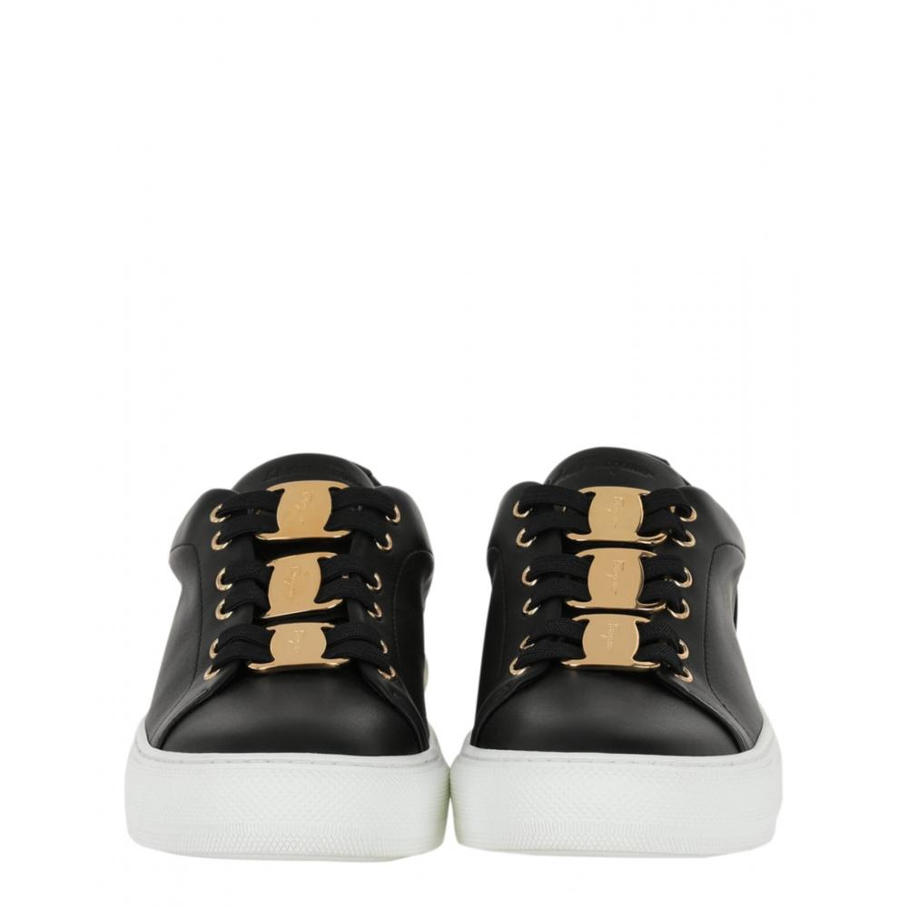 Salvatore Ferragamo Nadine Low Top Sneakers Black