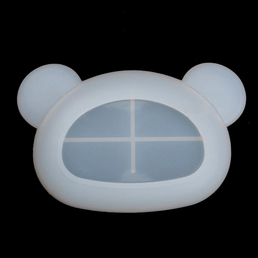 Bear Bulldog for Shell Flower Dish Mold Coaster Storage Box Mold for Making Coas