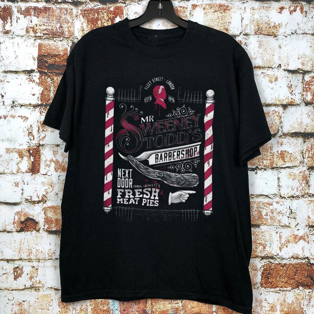 Sweeney Todd Barber of Fleet Street T Shirt Full Size S-5XL Unisex T-Shirt XXXL