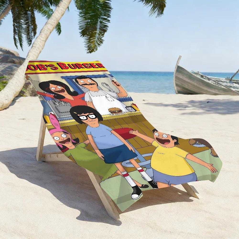 Cartoon Towel B-Bobs B-Burger-S Soft Pool Travel Fitness Shower Cool Camping Quick Classic Drying Sports Beach Towel Gift