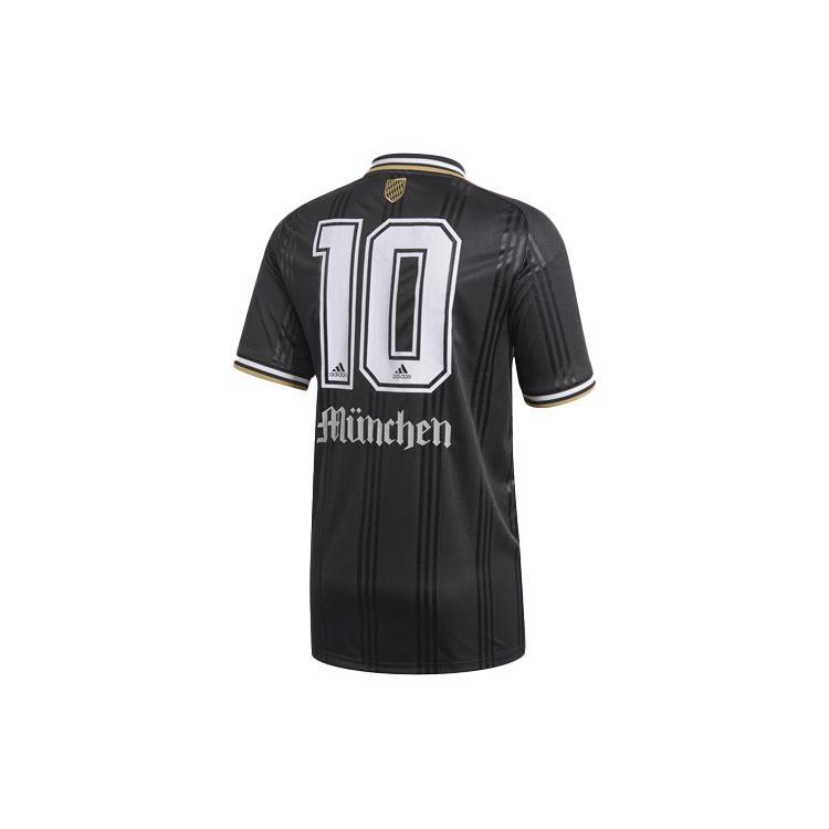 Adidas Soccer Jerseys Men's Black Moderate Straight Fit FK3557