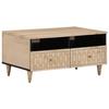 VidaXL Coffee Table 80x54x40 Cm Solid Mango Wood, Side Table, Living Room Table, End Table, Sofa Table, 358261