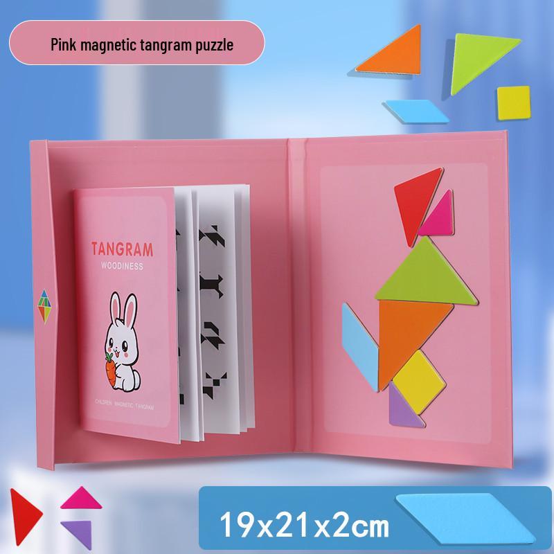 

Детская магнитная деревянная головоломка Танграм - Пособие для раннего развития и обучения в детском саду