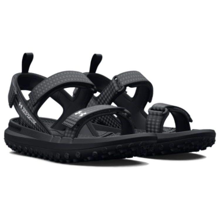 Under Armour Fat Tire Sandal Black White Unisex Sneakers 3026937-001