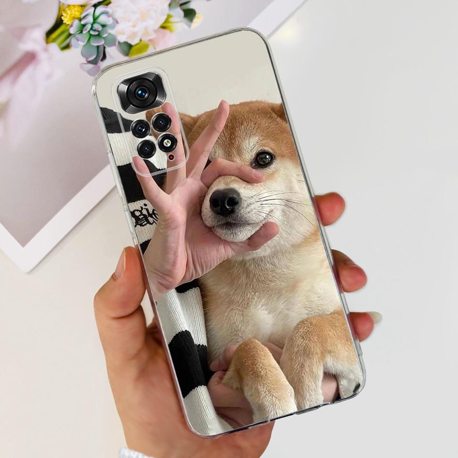 For Xiaomi Redmi Note 11 Case Note 11s Cover Popular Butterfly Dragon Soft Silicone Clear Case For Redmi Note 11S 5G Note11 Capa