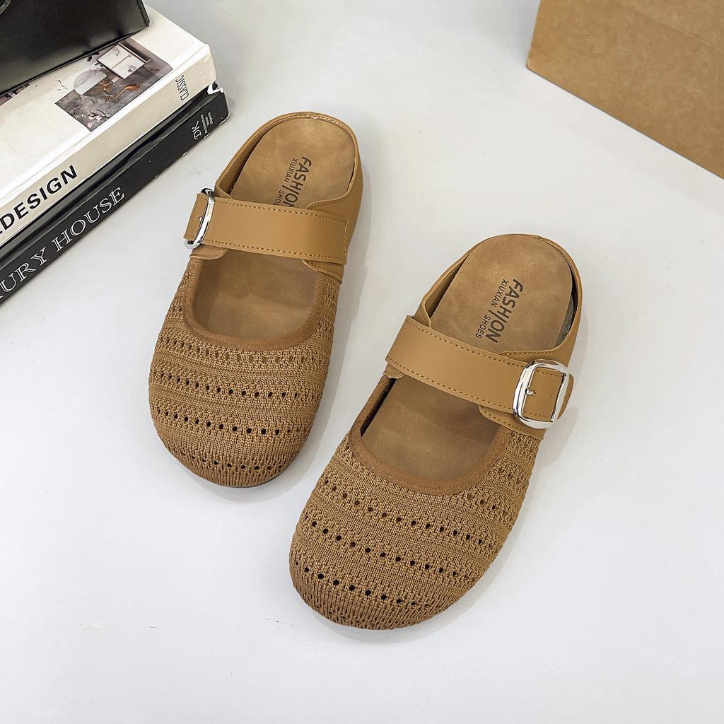 Outer wear holiday cool slippers women's summer 2025 new Korean version comfortable and breathable casual slippers versatile cool slippers